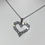 Thumbnail: 18ct white gold diamond heart pendant