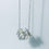 Thumbnail: Silver bunched hearts necklace