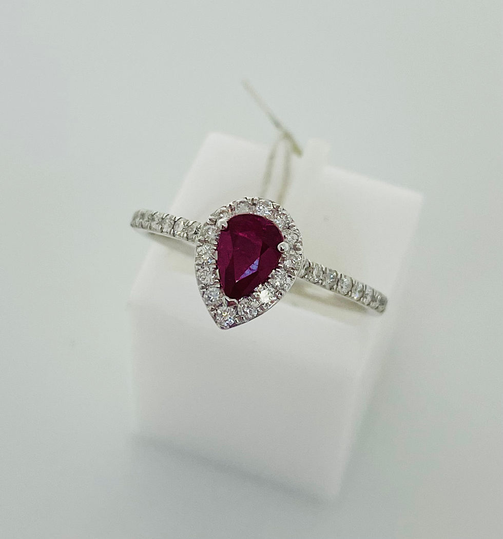 18ct ruby and diamond ring