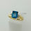 Thumbnail: 9ct yellow, topaz and diamond ring