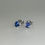 Thumbnail: 18ct white gold sapphire and diamond studs