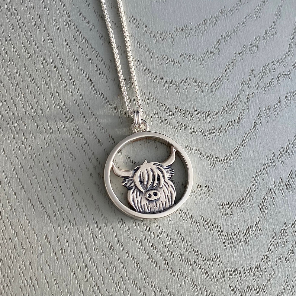 Medium Highland Cow pendant