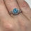 Thumbnail: 9ct white gold blue topaz and diamond ring