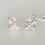 Thumbnail: Silver bee stud earrings