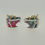 Thumbnail: Silver horse and foal earrings