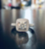 Platinum diamond halo ring