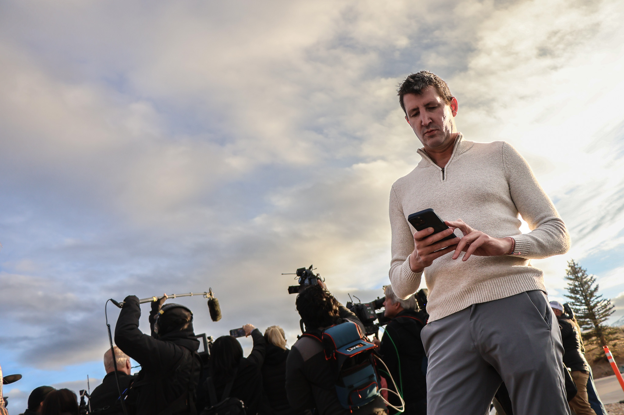 Ryan N. Smith reporting on location