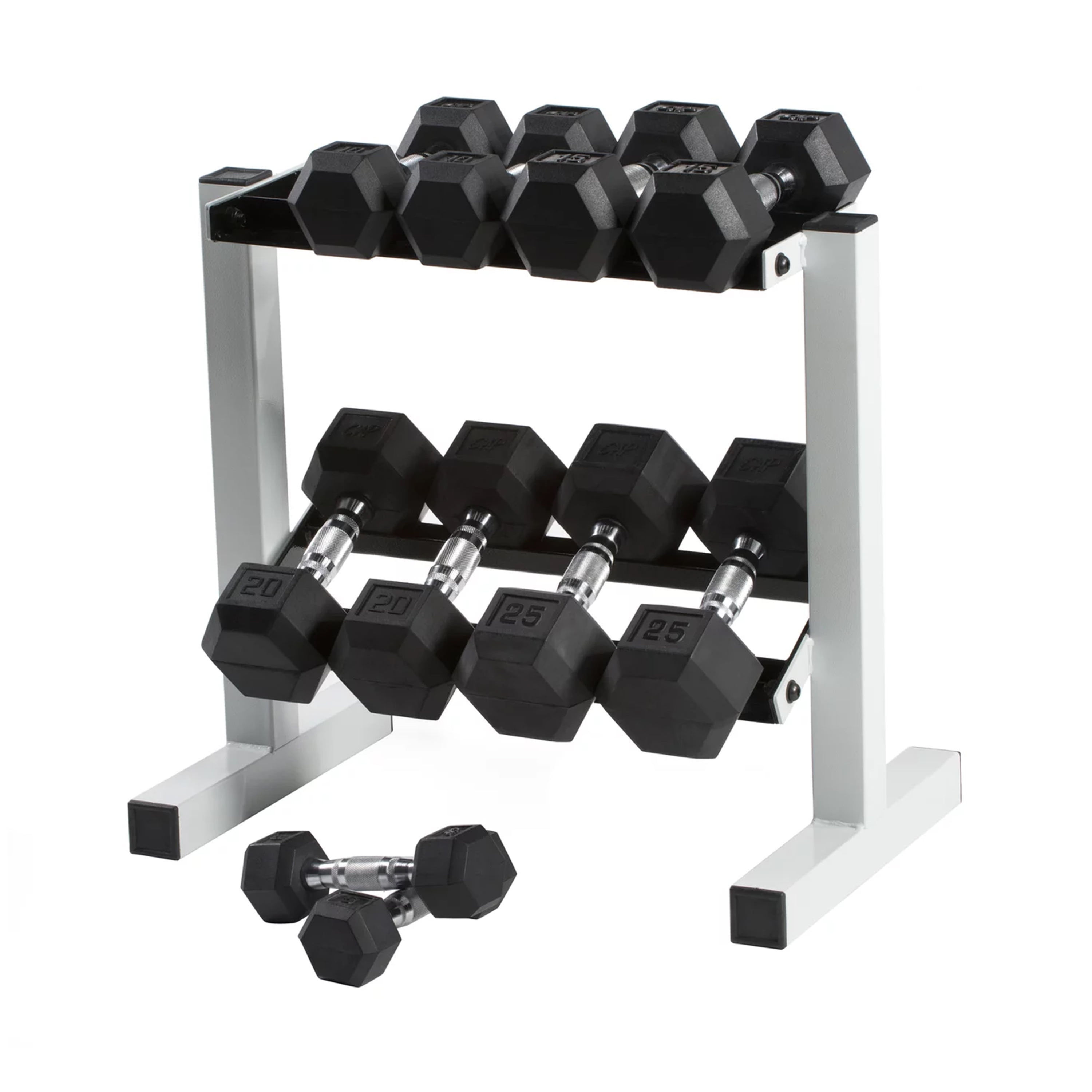 Coated Hex Dumbbell Weight Set