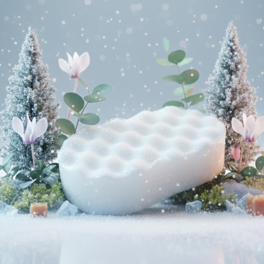 Snow Globe Soap Sponge