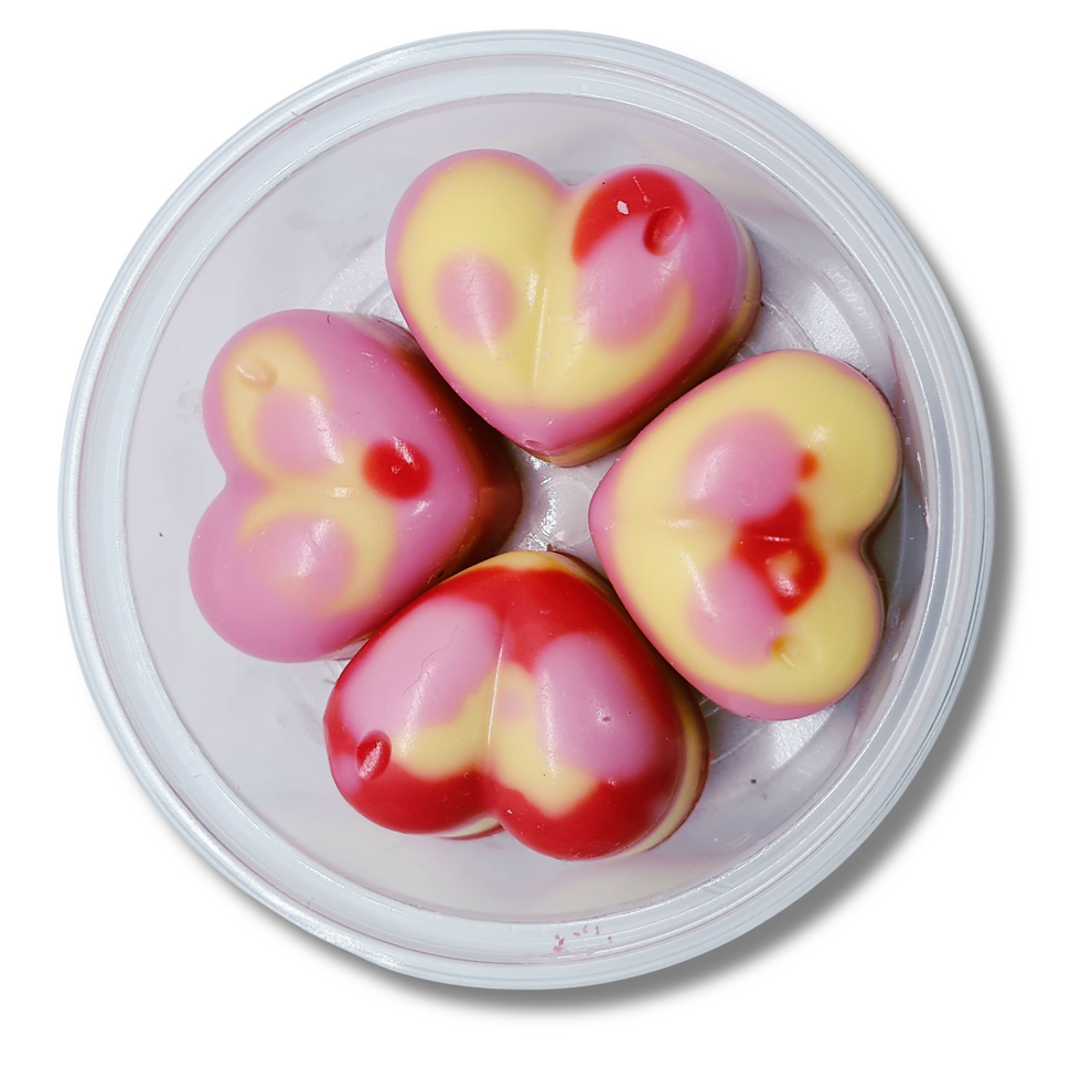 Fruit and Sweet Inspired Wax Hearts