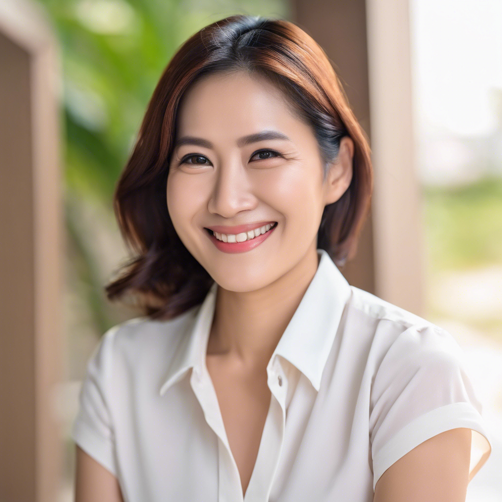portrait of photo south east asian career woman, age 35, happy and smile.jpg