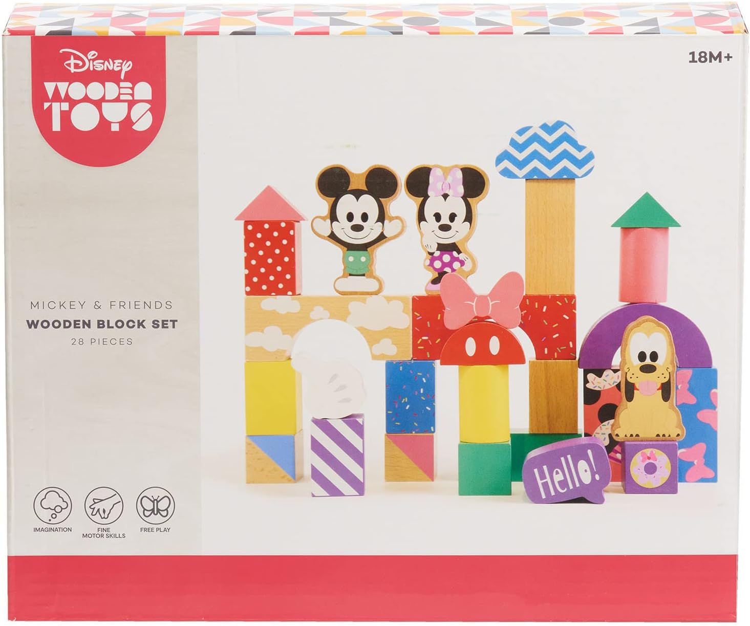 Disney Mickey & Friends Wooden Block Set