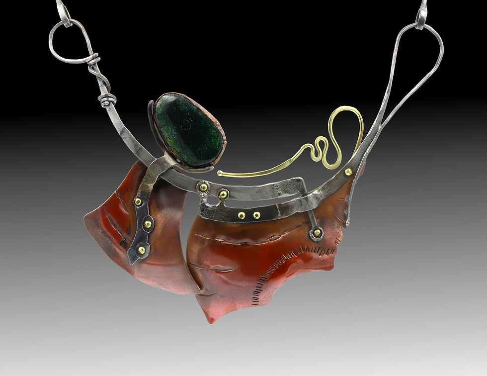 iron statement necklace