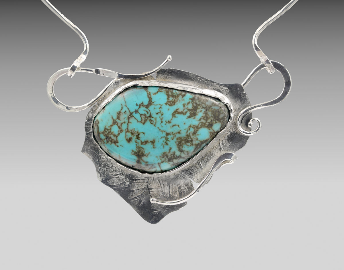 Silver Fine Art Necklace #8