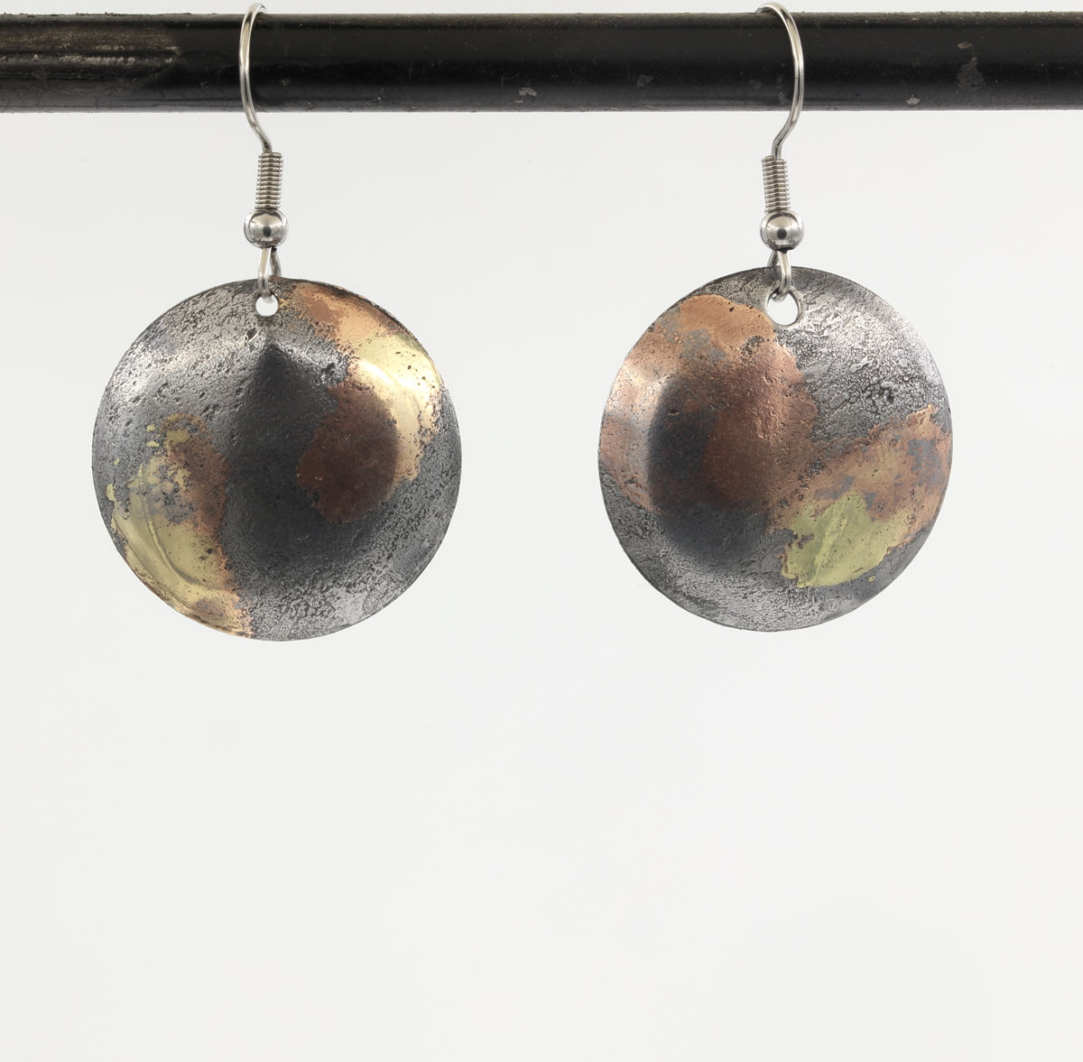 Round Inlay Earrings