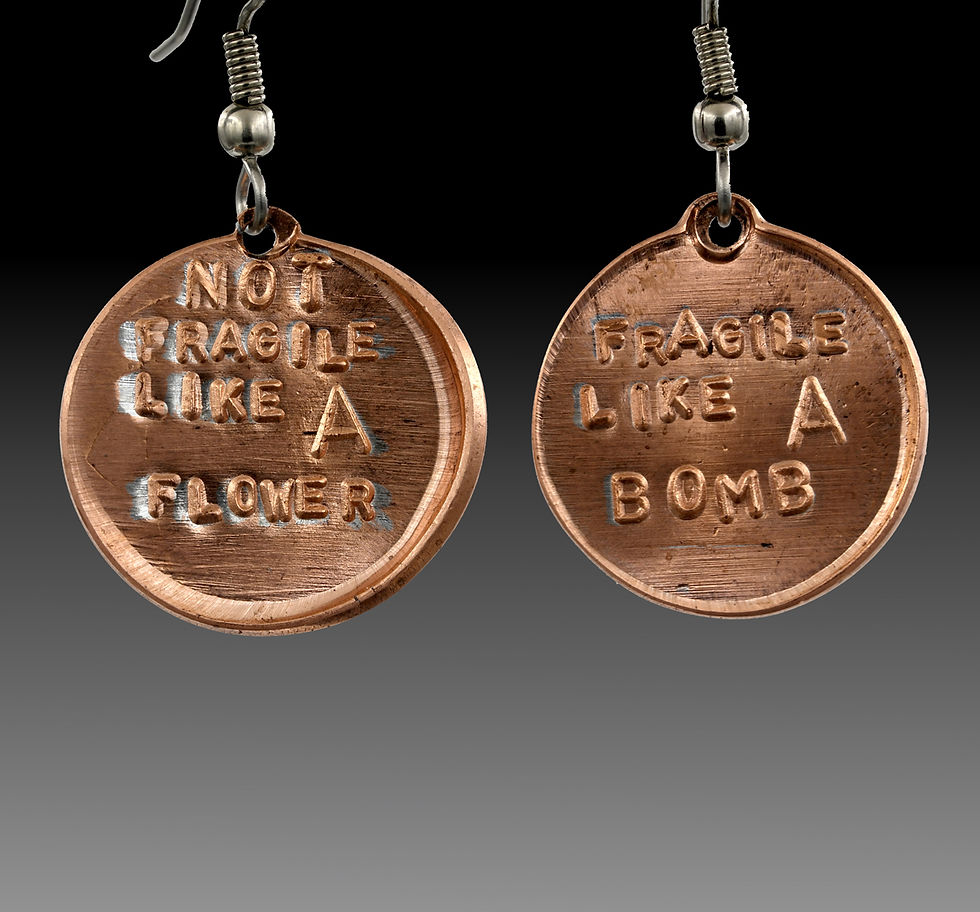 Fragile Like A Bomb Earrings