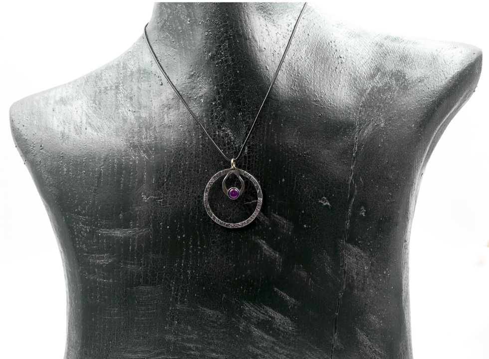 Thumbnail: Small Necklace With Turquoise or Amethyst