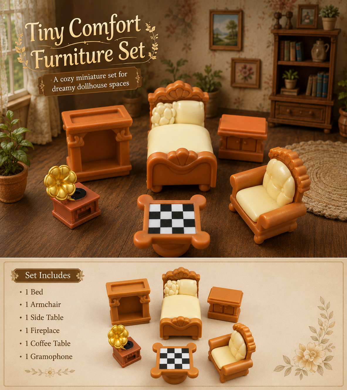 TINY COMFORT FURNITURE (SET OF 6)