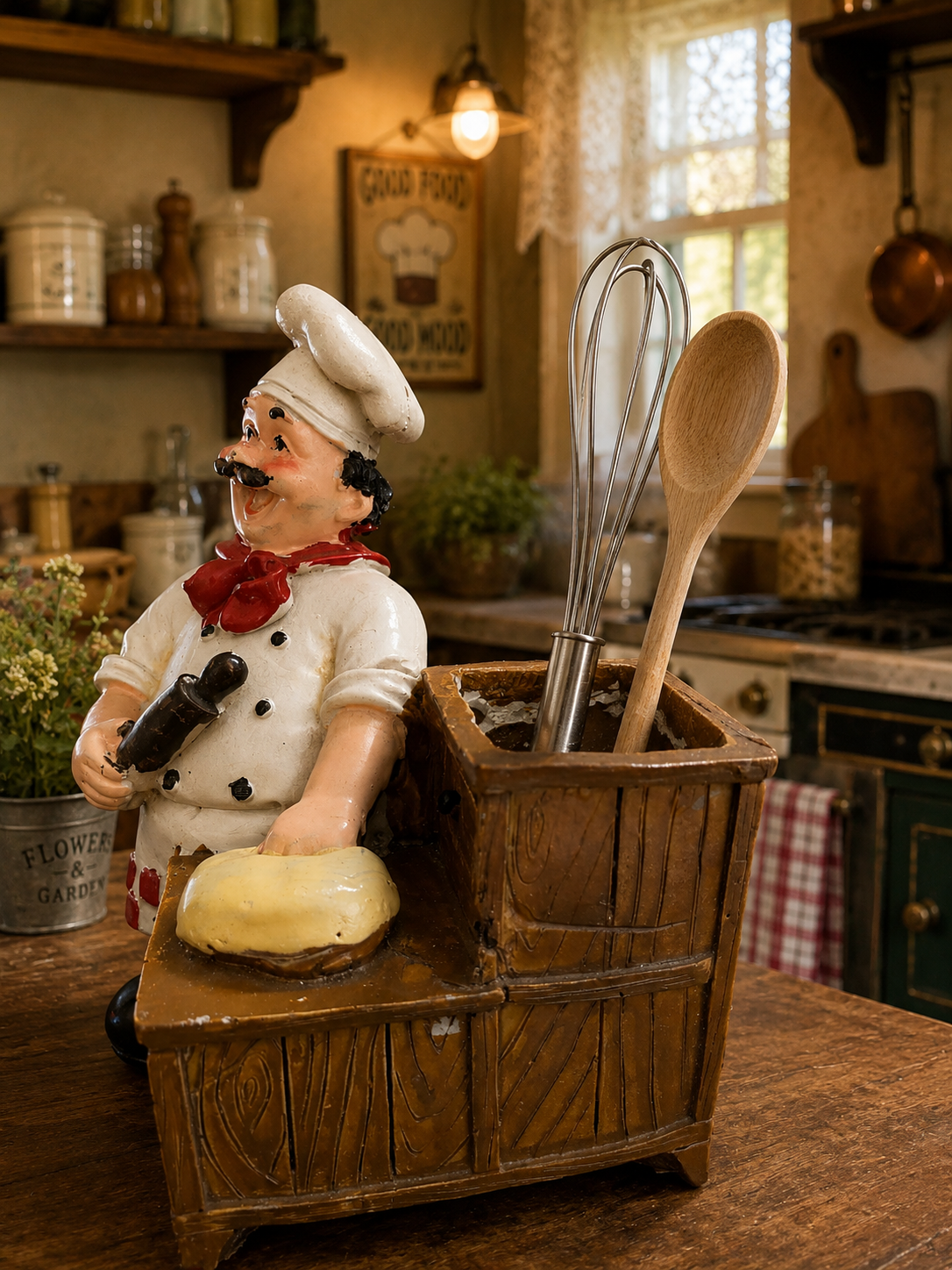 CHEF DECOR WITH BEATER AND SPOON