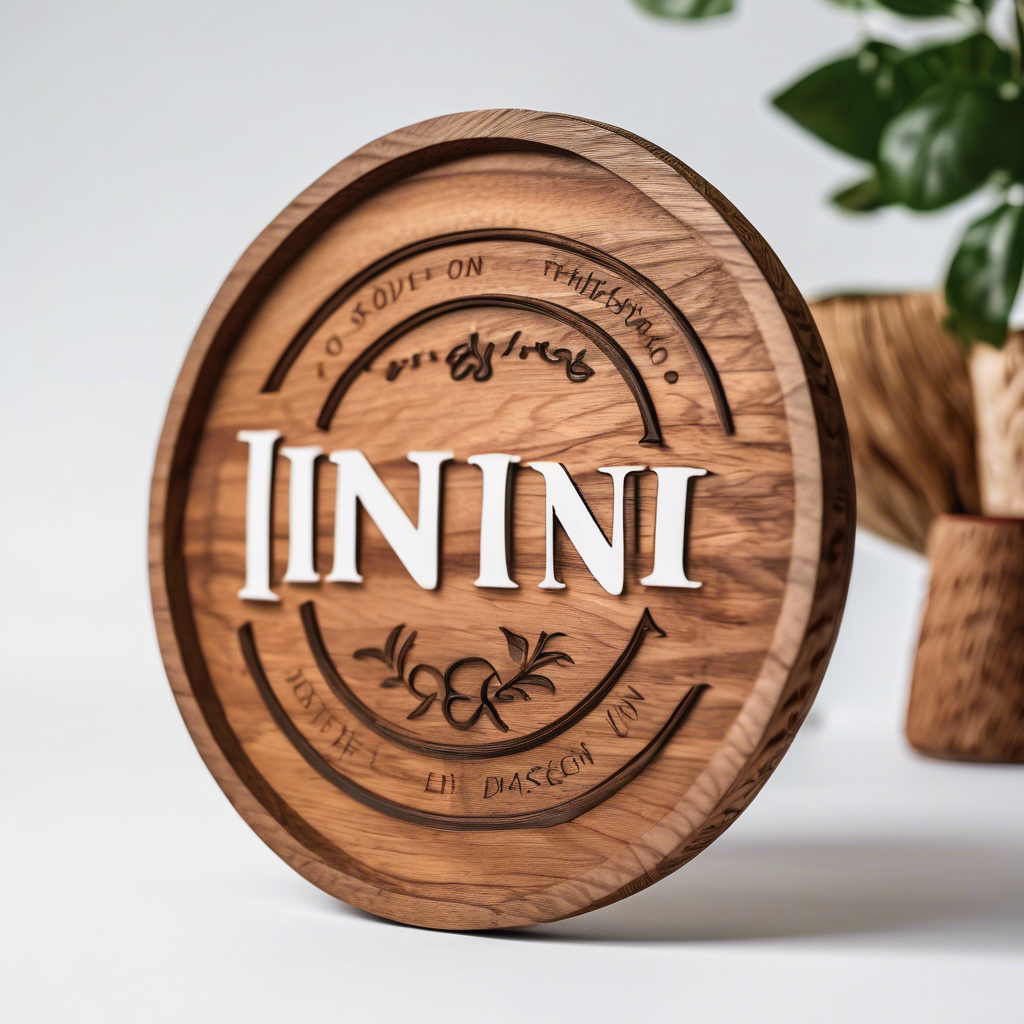Hand-Carved Wooden Sign