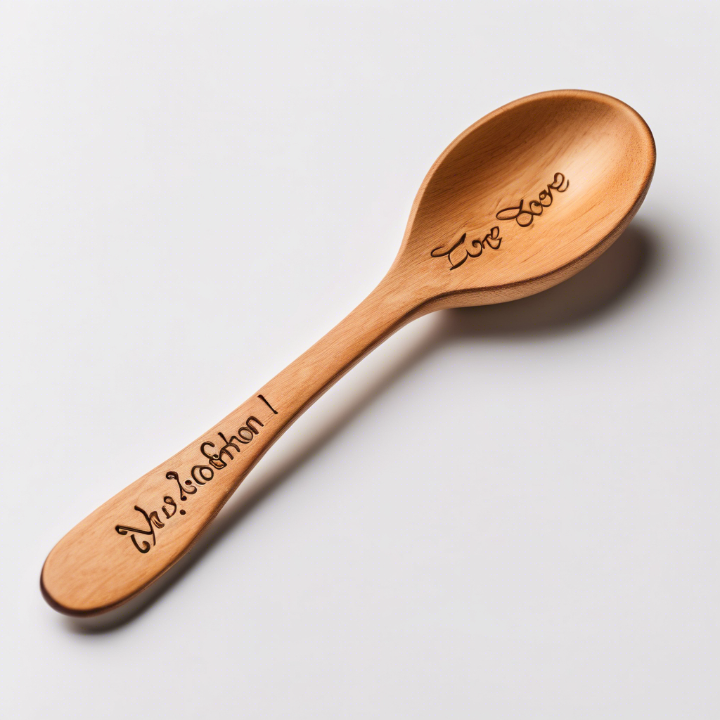 Engraved Wooden Love Spoon