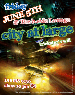 City at Large Concert Poster & Flyer