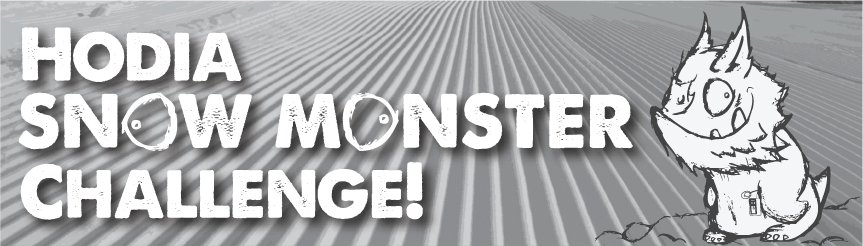 Hodia Snow Monster Challenge Sticker
