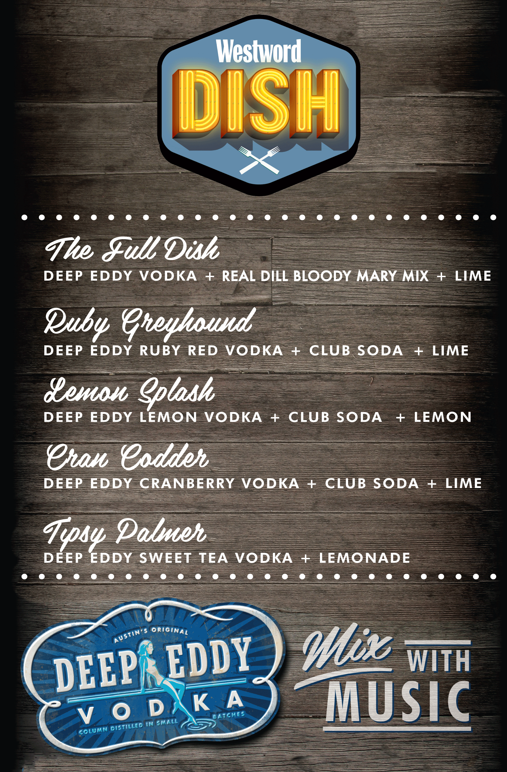 Westword Dish Menu 2015