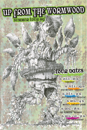 Up From The Wormwood Tour Poster