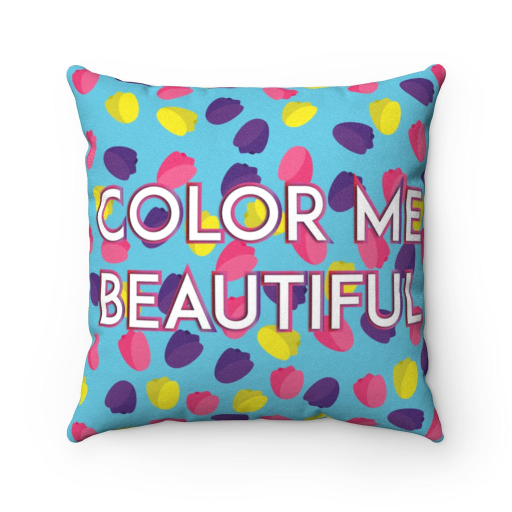 Faux Suede Square Pillow