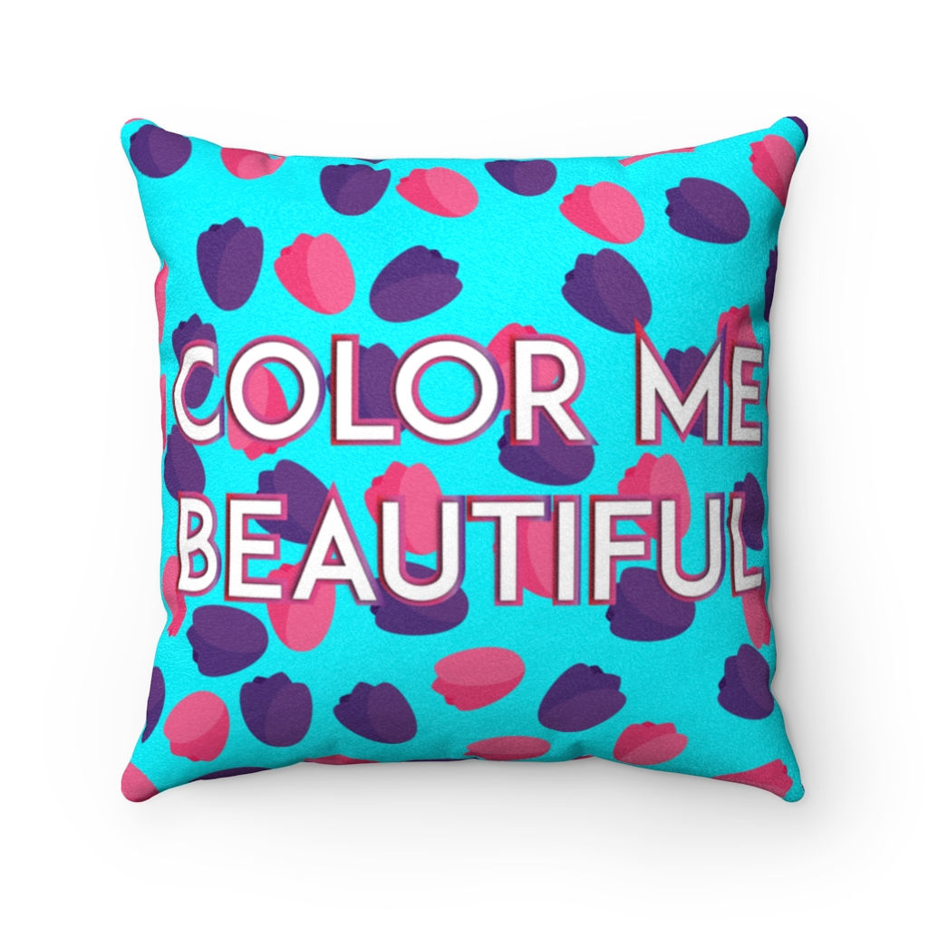 Faux Suede Square Pillow