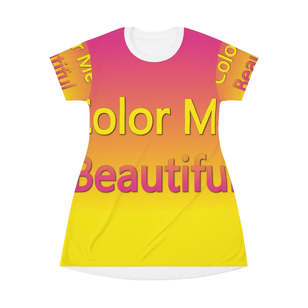 All Over Print T-Shirt Dress