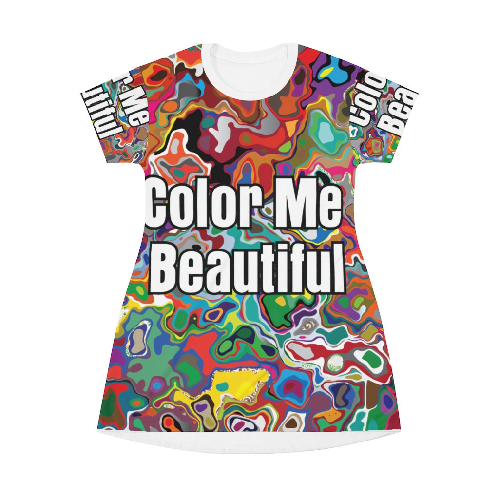 All Over Print T-Shirt Dress