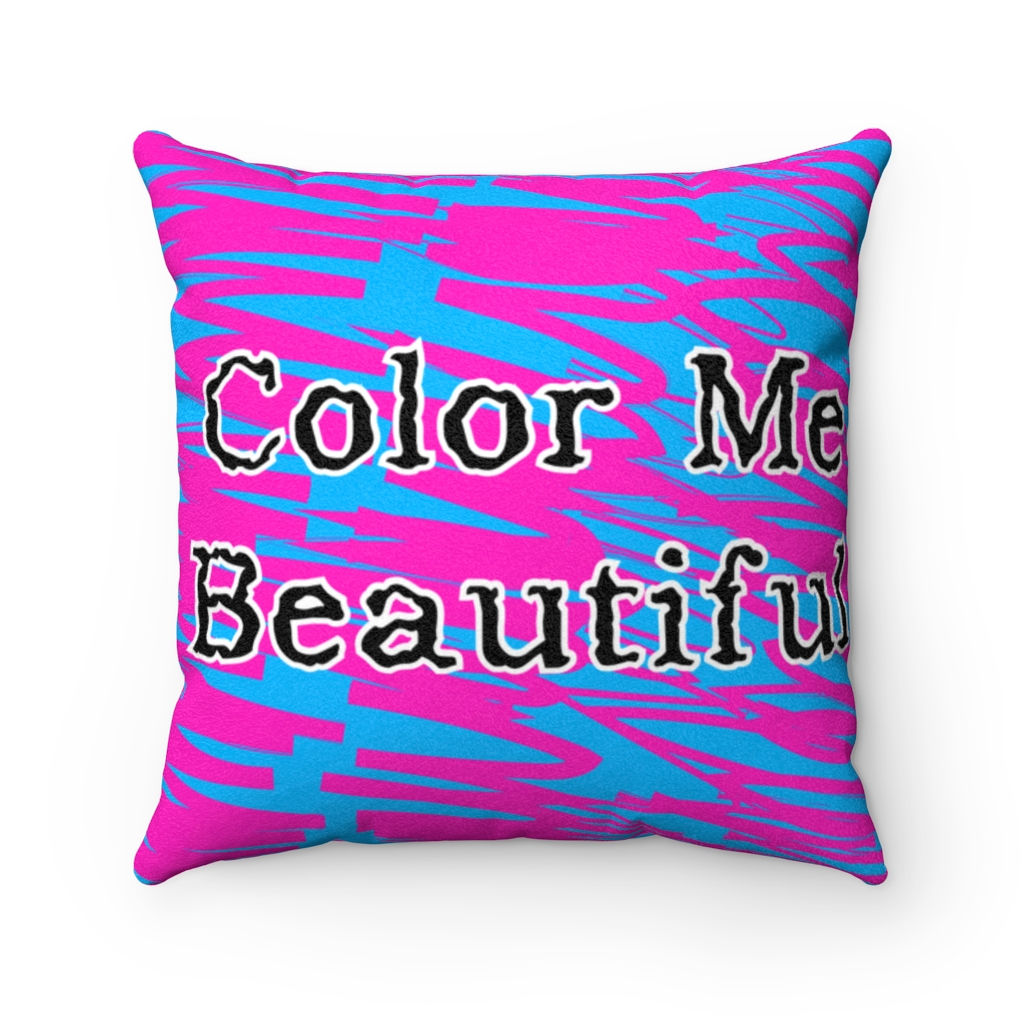 Faux Suede Square Pillow