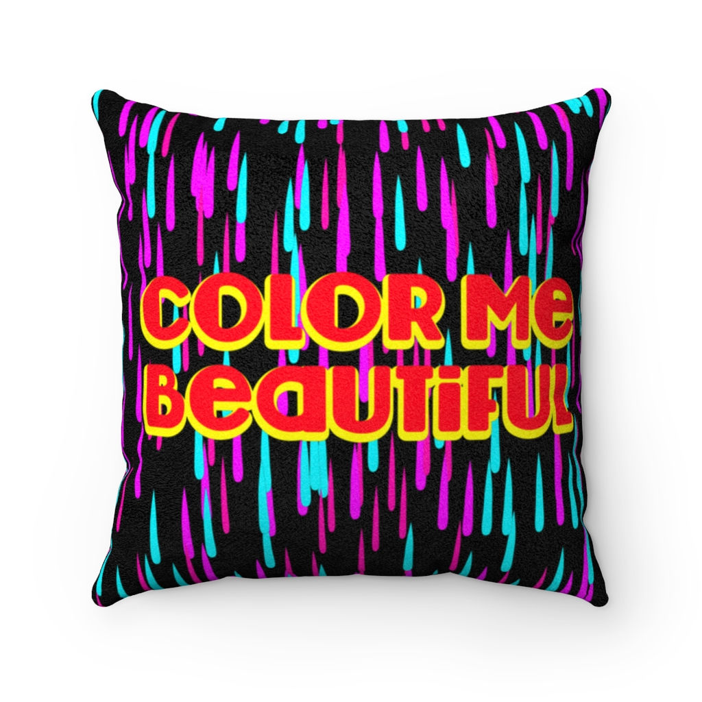 Faux Suede Square Pillow