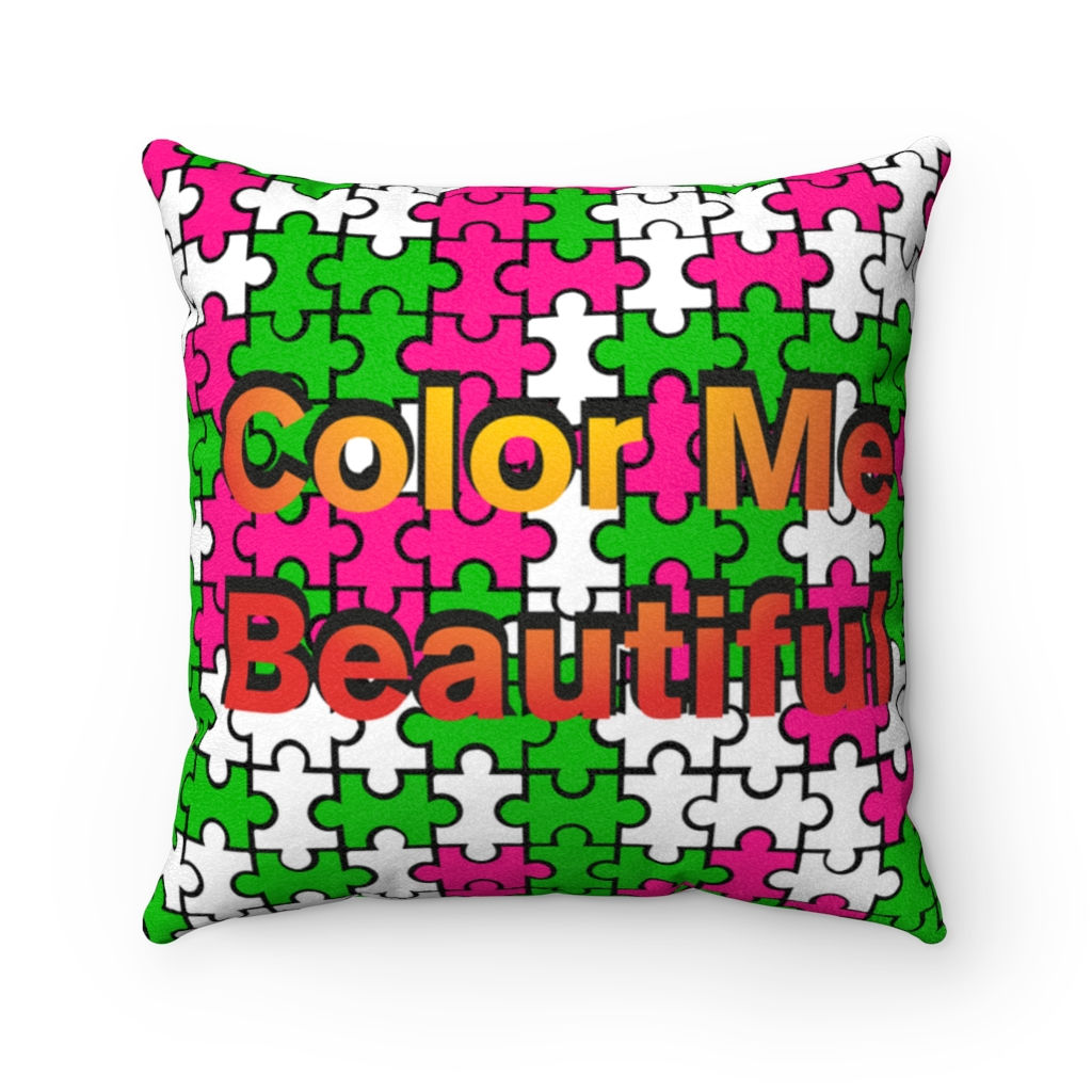 Faux Suede Square Pillow