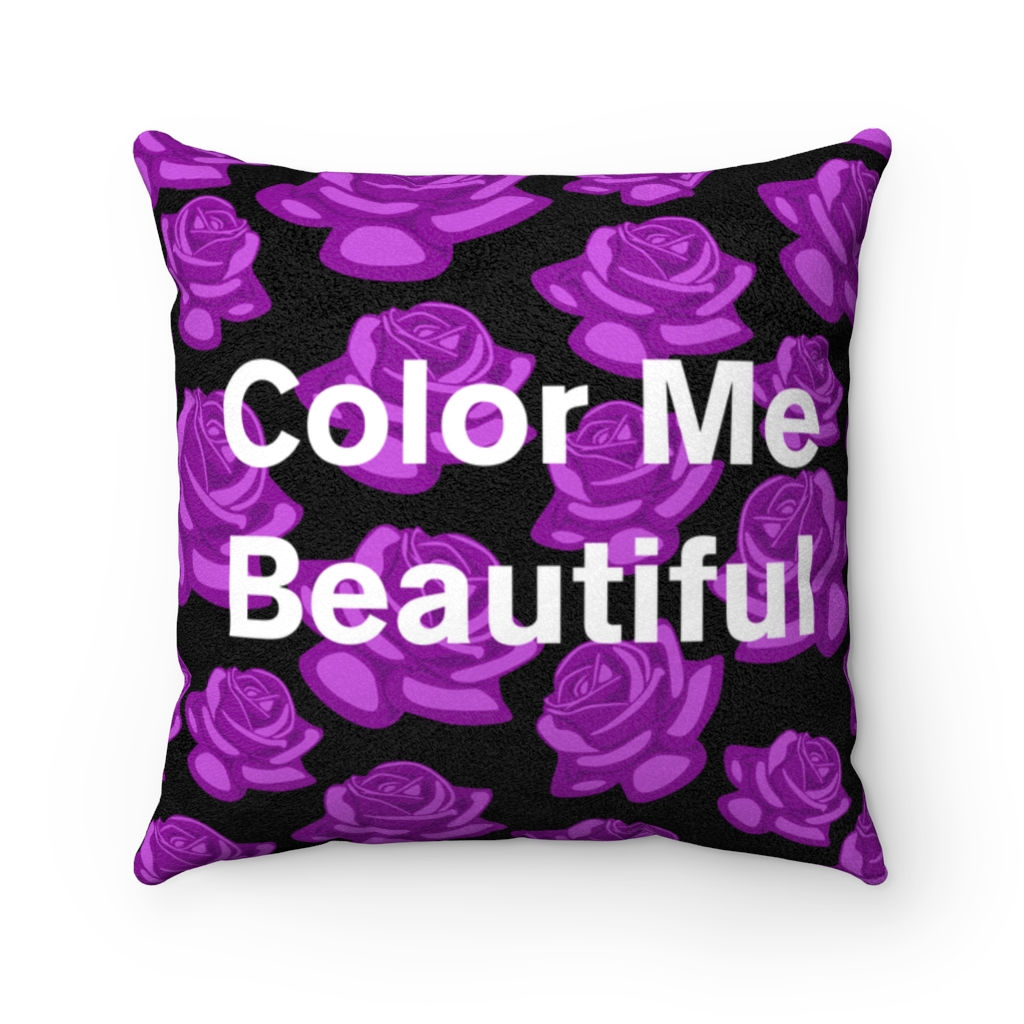 Faux Suede Square Pillow