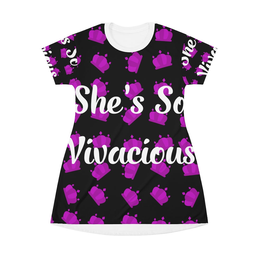 All Over Print T-Shirt Dress