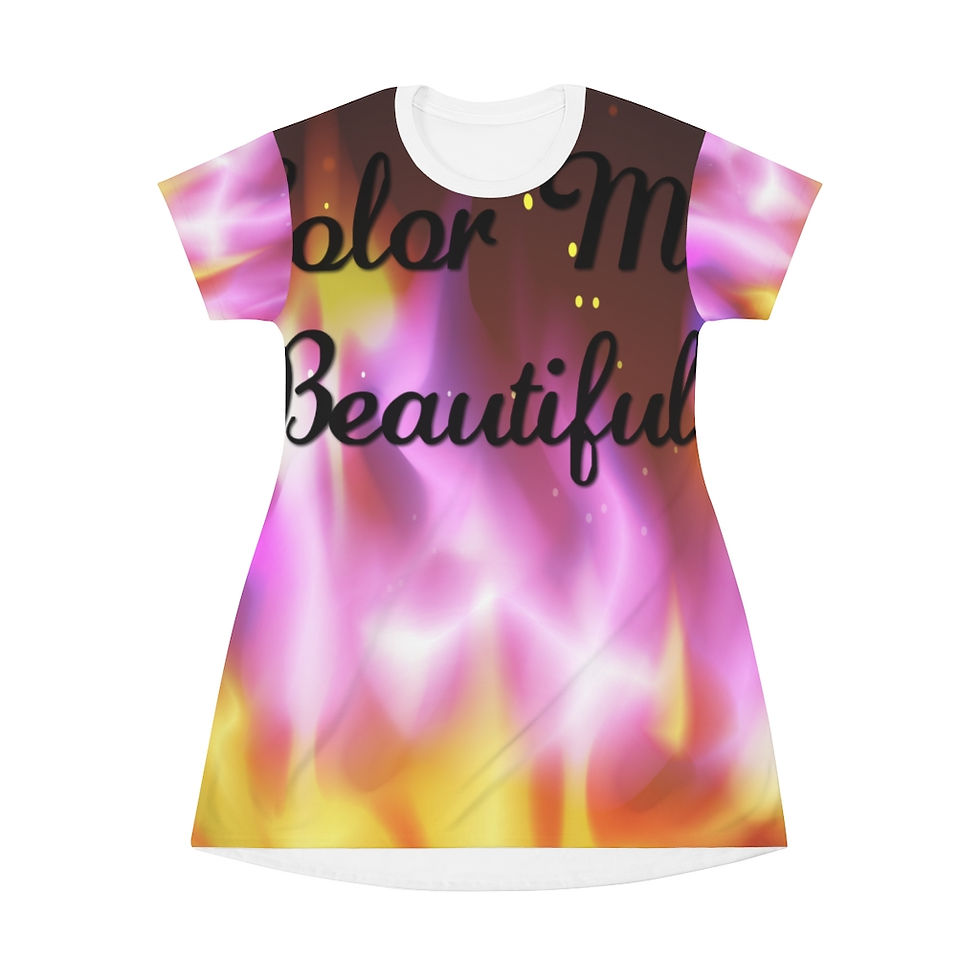 All Over Print T-Shirt Dress