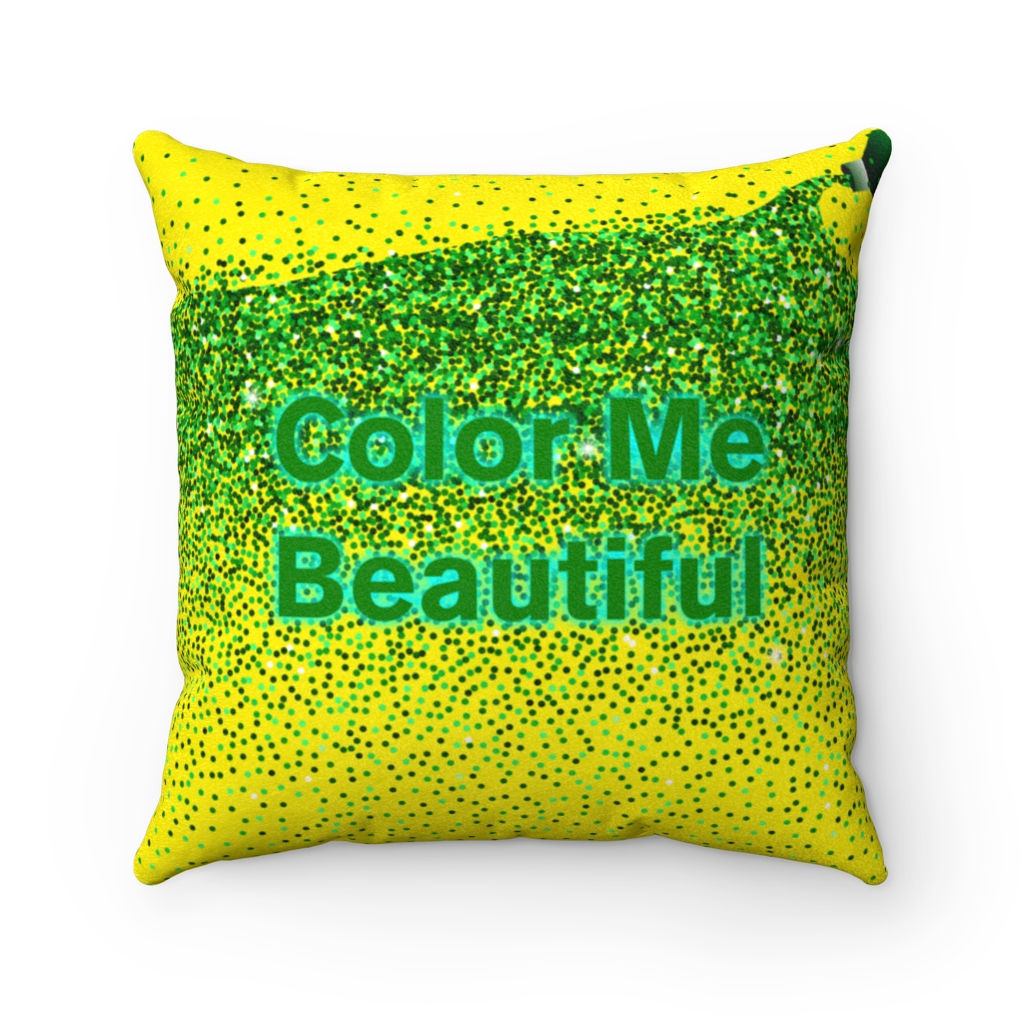 Faux Suede Square Pillow