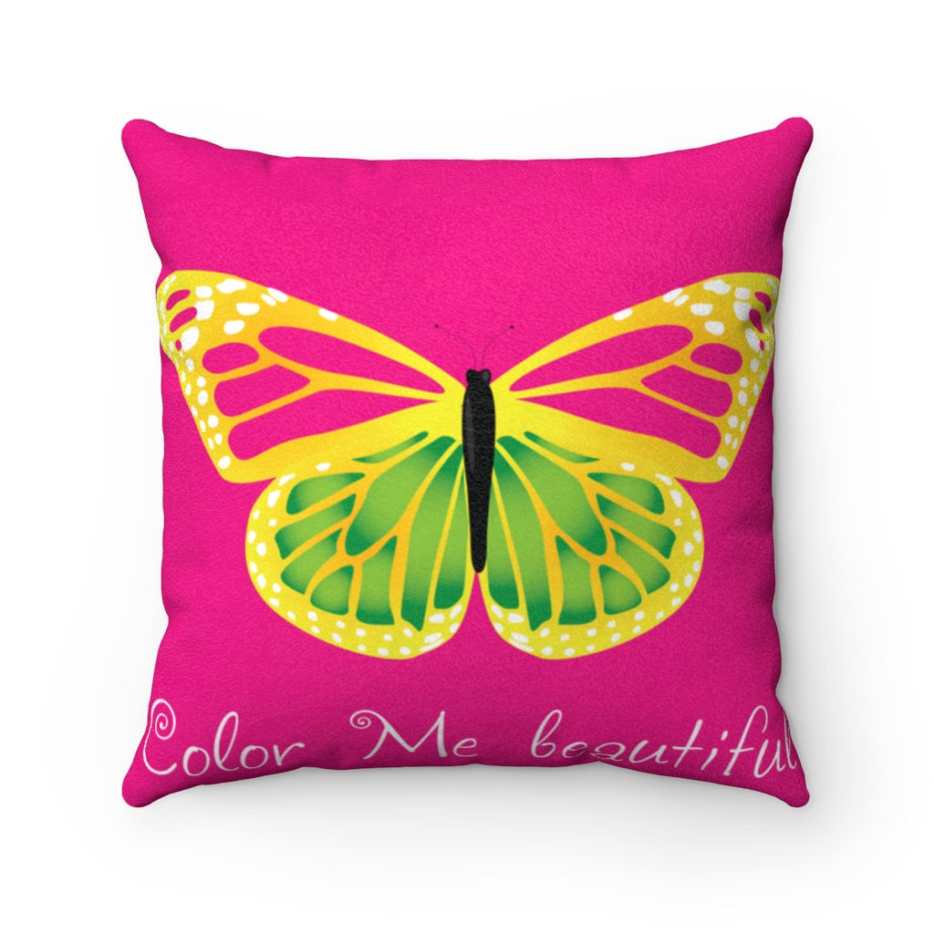 Faux Suede Square Pillow