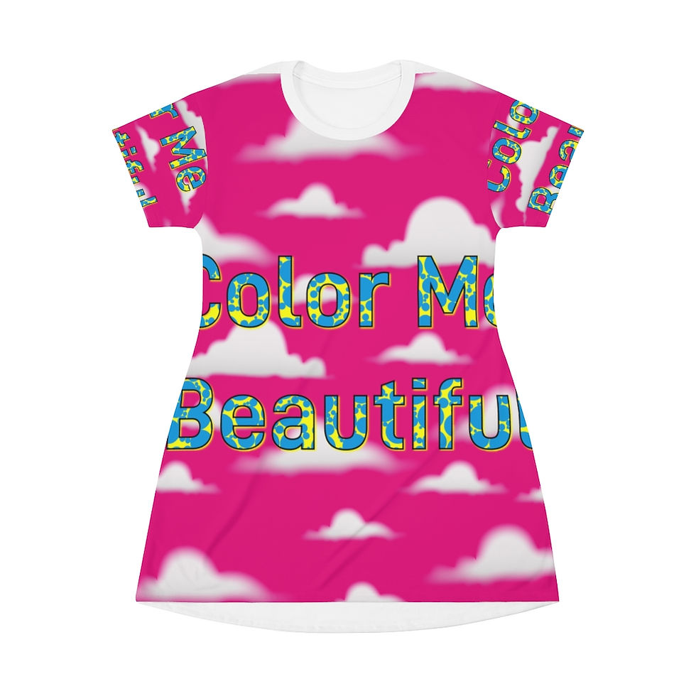 All Over Print T-Shirt Dress