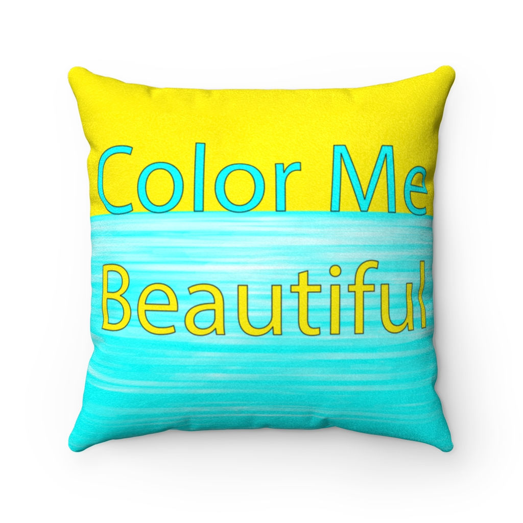 Faux Suede Square Pillow