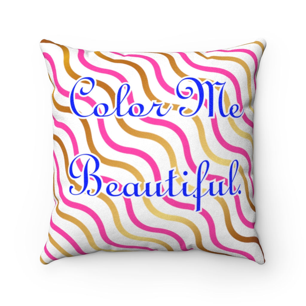 Faux Suede Square Pillow
