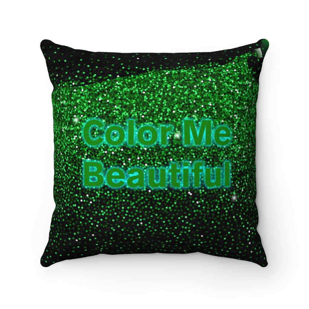 Faux Suede Square Pillow