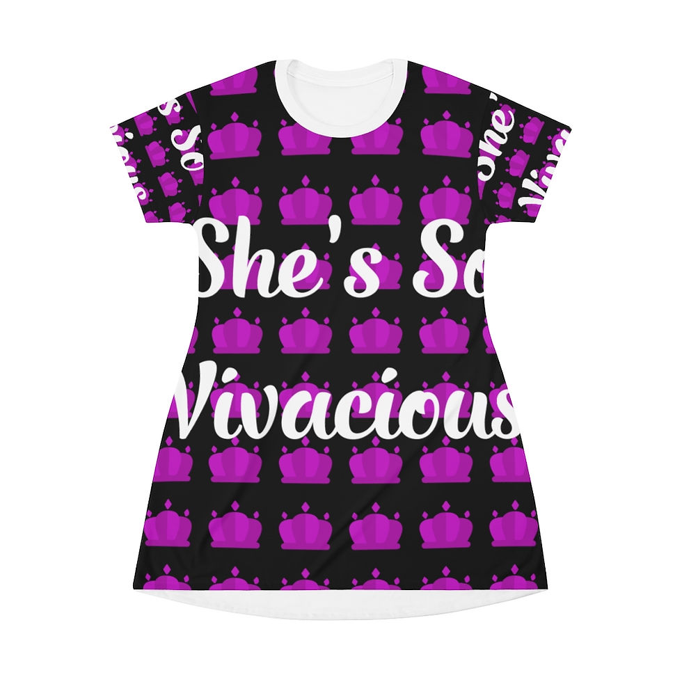 All Over Print T-Shirt Dress