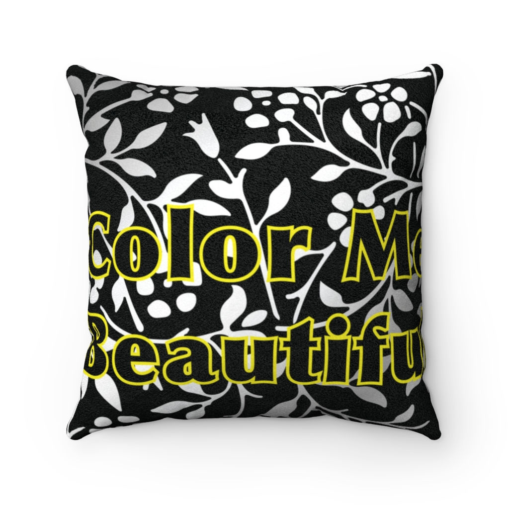 Faux Suede Square Pillow