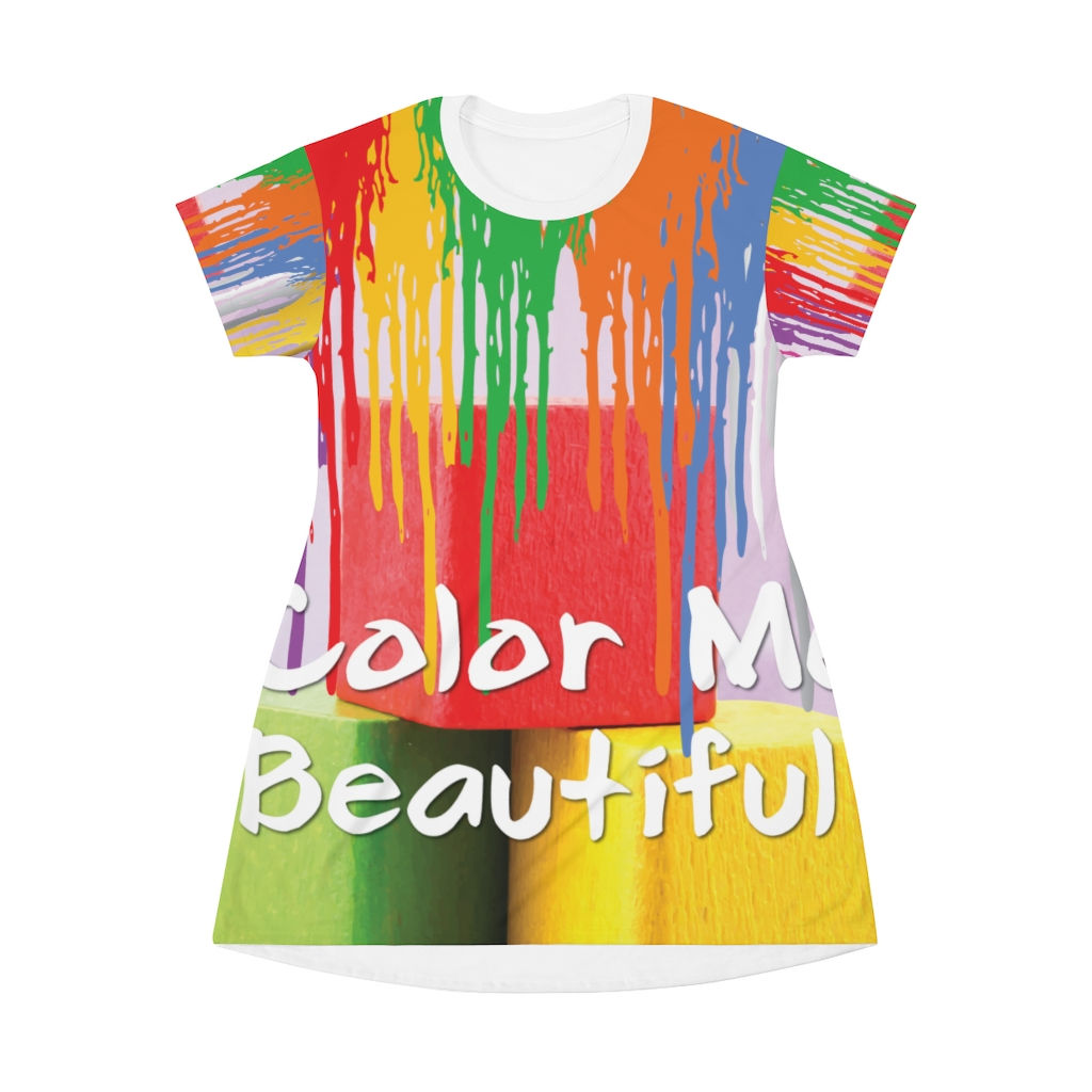 All Over Print T-Shirt Dress