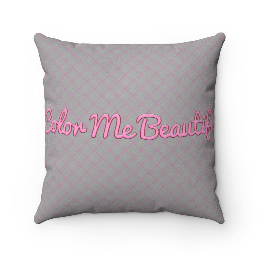 Faux Suede Square Pillow