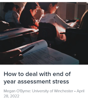 How to deal with end of year assessment stress